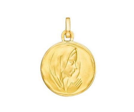 Médaille Ronde Vierge Profil Droit 